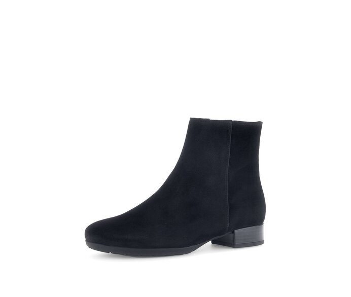 Gabor Elegante Stiefelette Schwarz - Rauleder