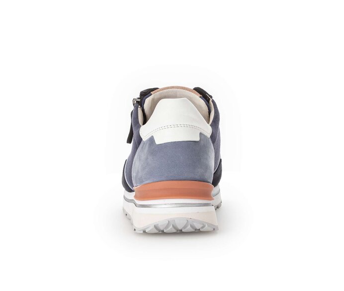 Gabor Sneaker Low Blau - Materialmix Leder