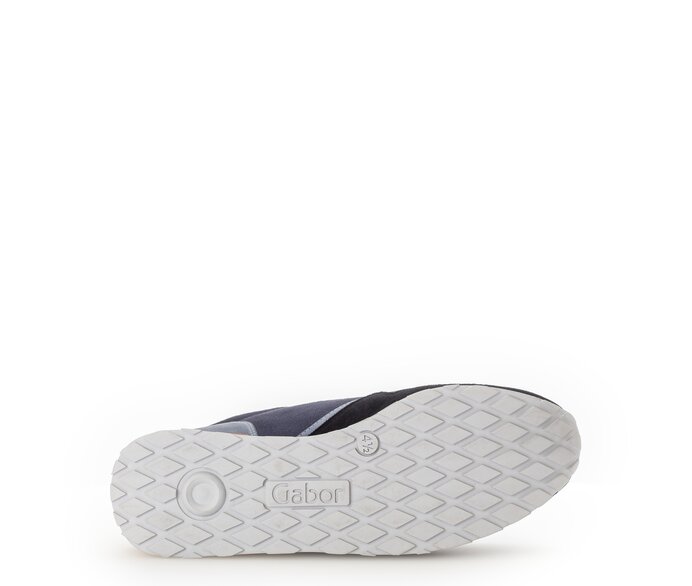 Gabor Sneaker Low Blau - Materialmix Leder