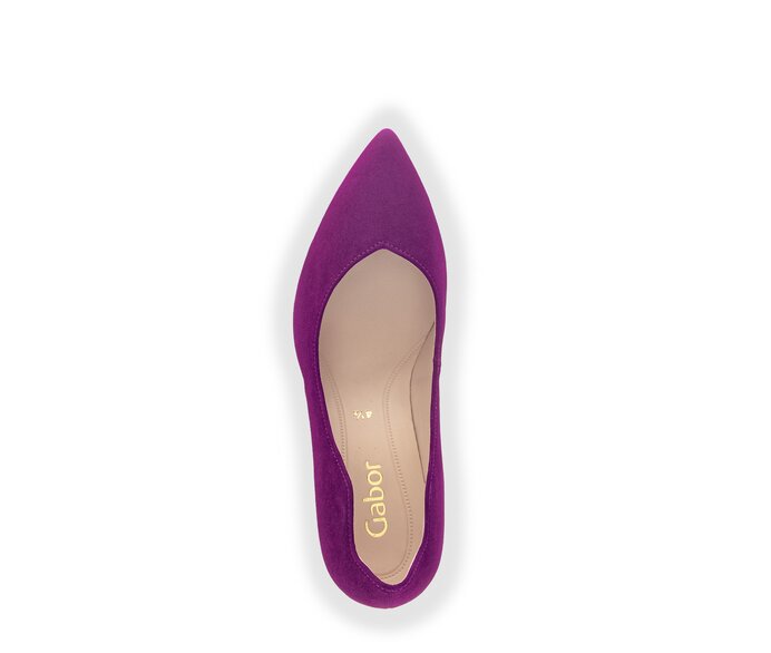 Gabor Eleganter Pumps Lila - Rauleder