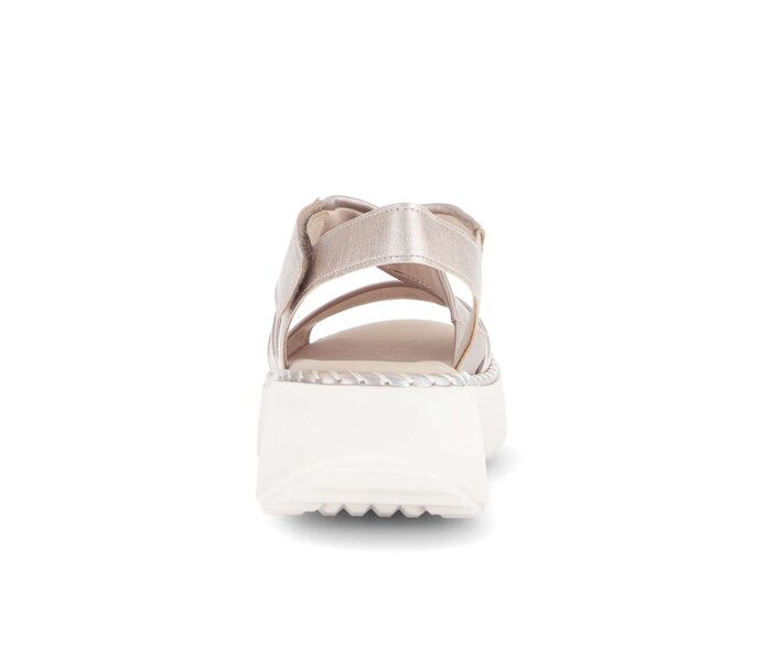 Gabor Plateau Sandale Gold - Effektleder