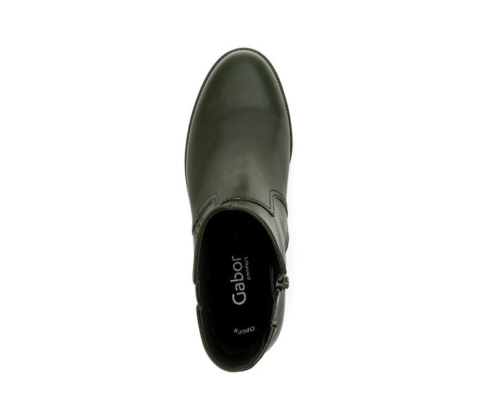 Gabor Elegante Stiefelette Grün - Glattleder