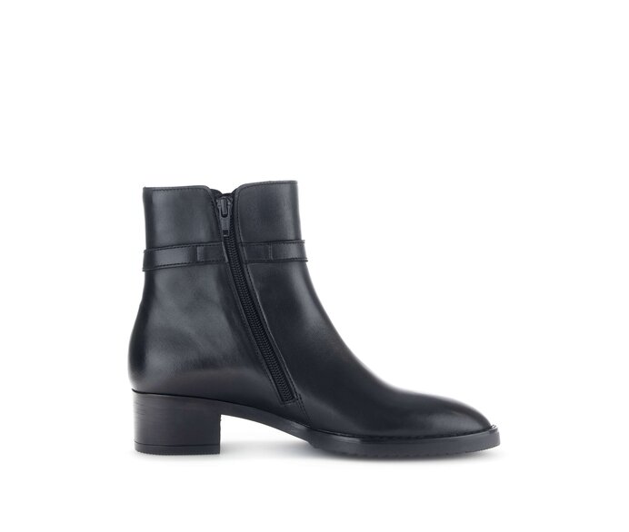Gabor Elegante Stiefelette Schwarz - Glattleder