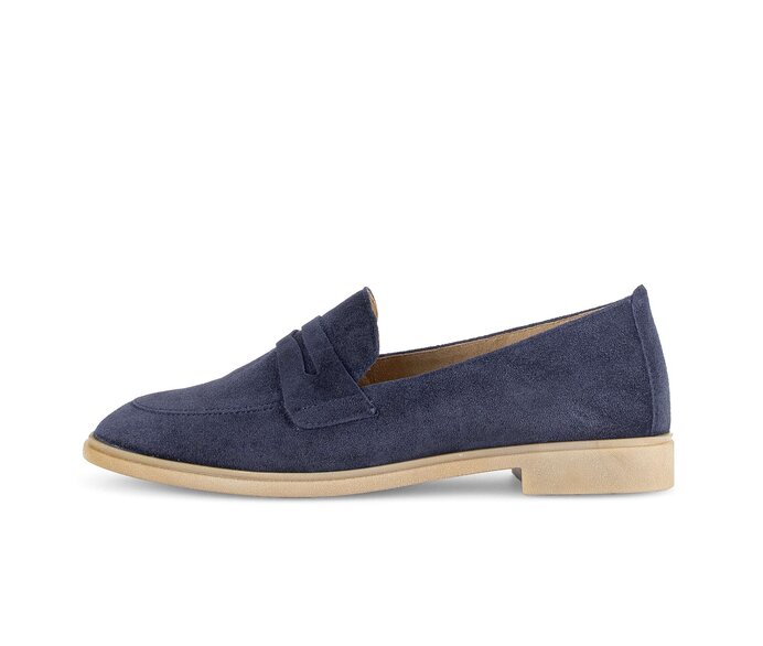 Gabor Slipper Blau - Rauleder