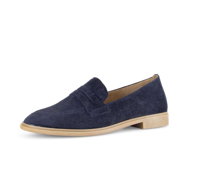Gabor Slipper Blau - Rauleder