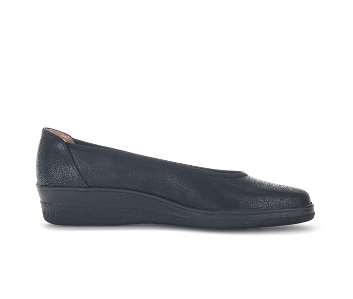 Gabor Sportliche Ballerina Schwarz - Effektleder