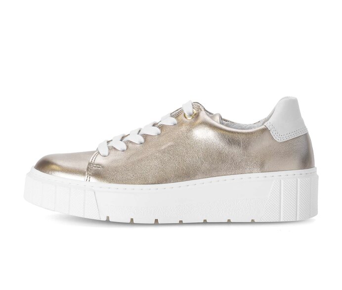 Gabor Sneaker Low Gold - Materialmix Leder