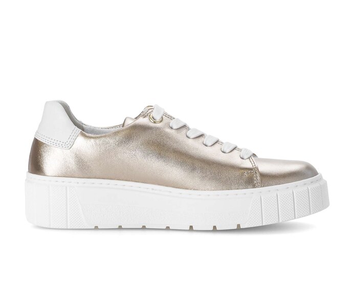 Gabor Sneaker Low Gold - Materialmix Leder