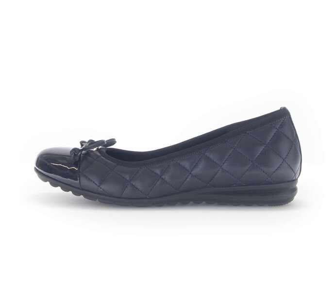 Gabor Sportliche Ballerina Blau - Glattleder
