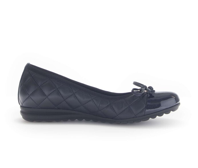 Gabor Sportliche Ballerina Blau - Glattleder