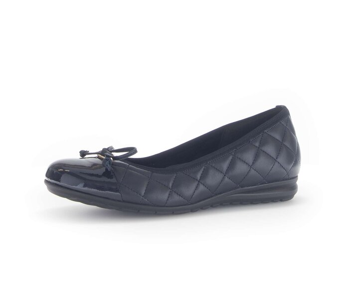 Gabor Sportliche Ballerina Blau - Glattleder