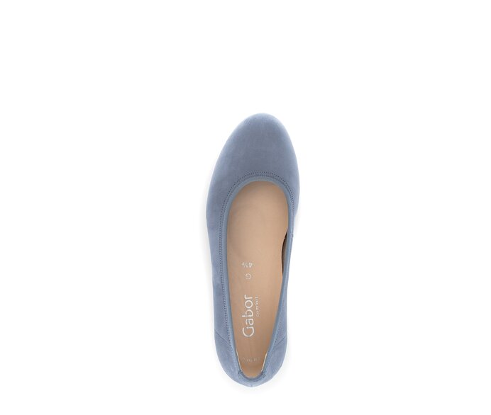 Gabor Sportliche Ballerina Blau - Rauleder