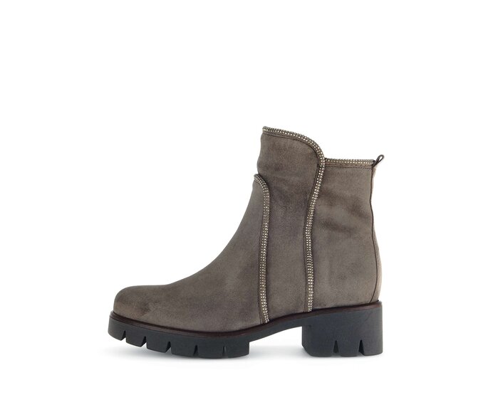 Gabor Sportliche Stiefelette Braun - Rauleder