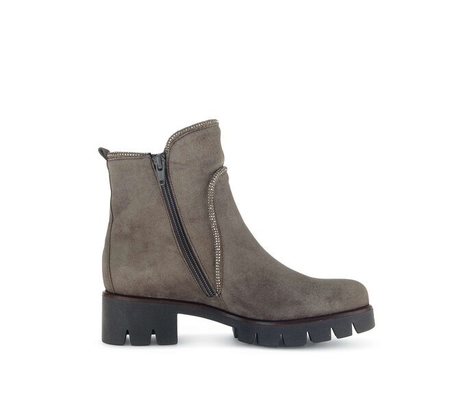 Gabor Sportliche Stiefelette Braun - Rauleder