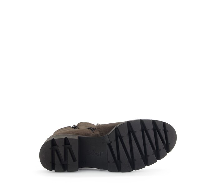 Gabor Sportliche Stiefelette Braun - Rauleder