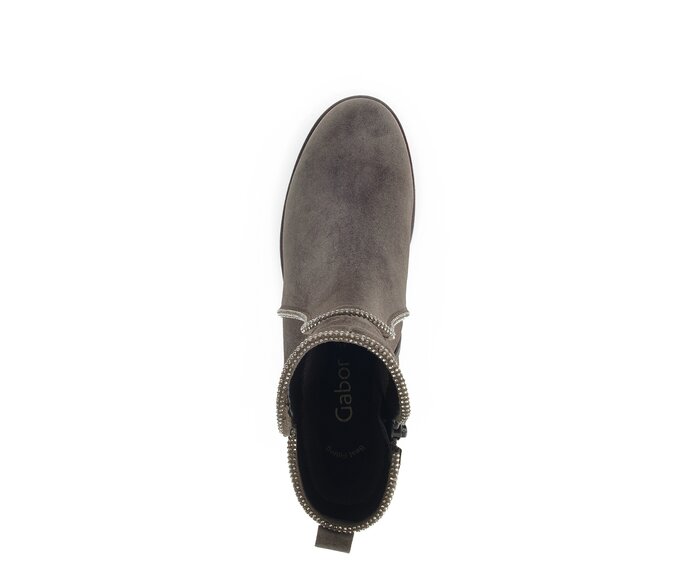 Gabor Sportliche Stiefelette Braun - Rauleder