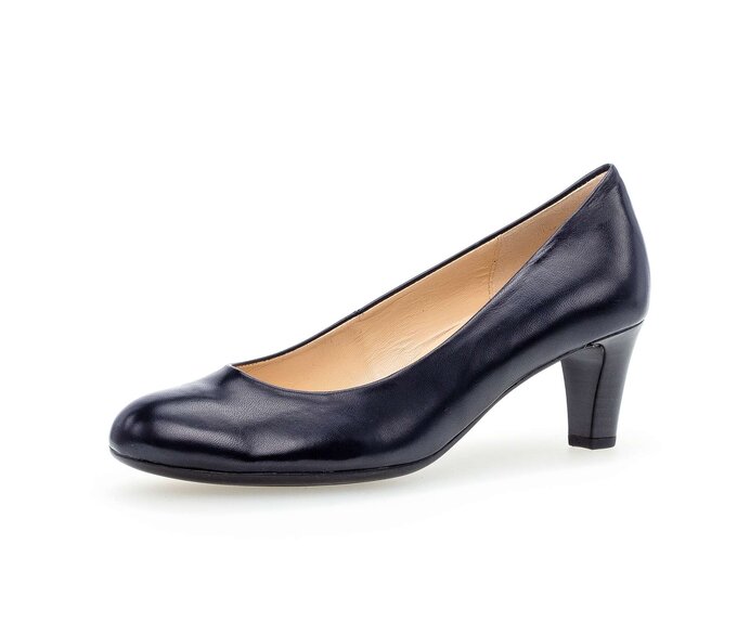 Gabor Eleganter Pumps Blau - Glattleder