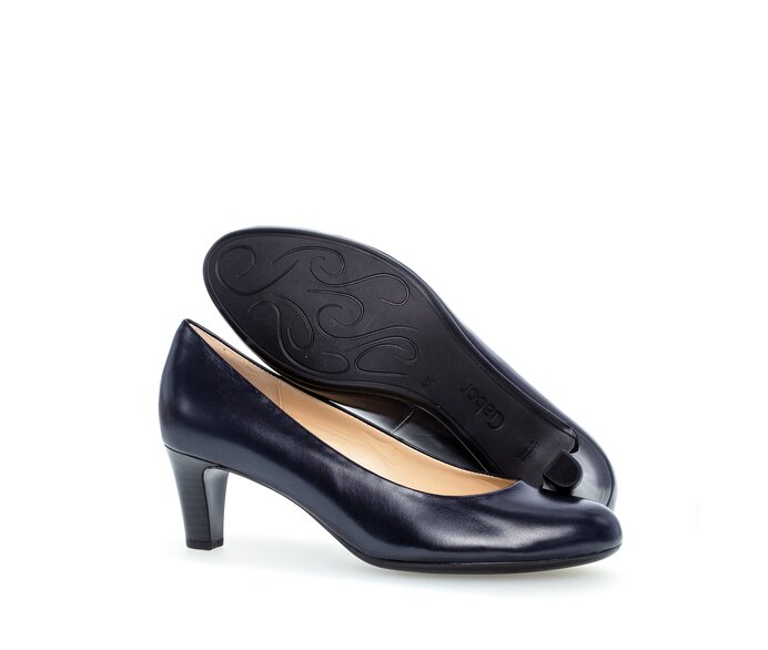 Gabor Eleganter Pumps Blau - Glattleder