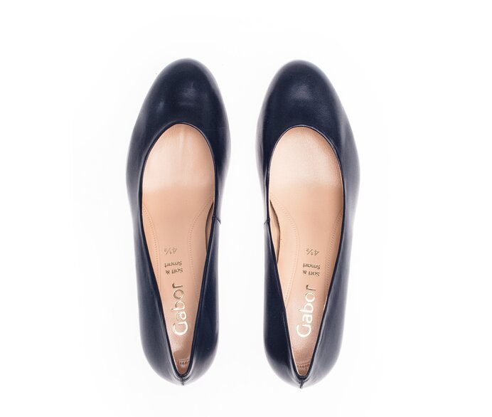 Gabor Eleganter Pumps Blau - Glattleder