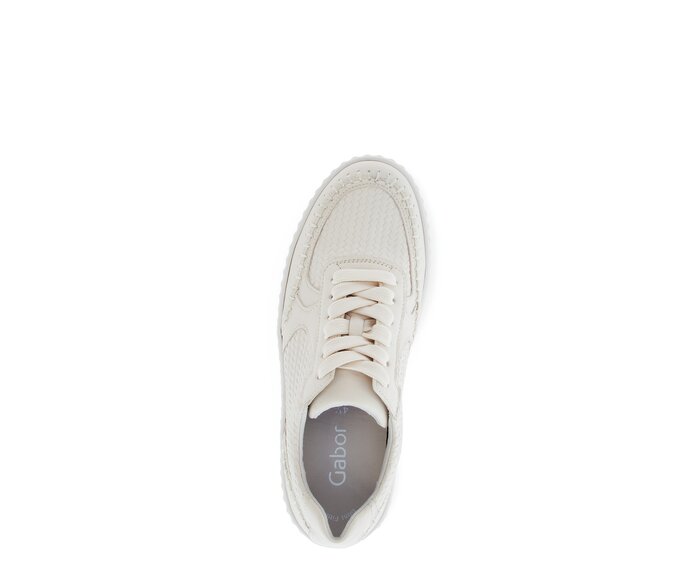 Gabor Sneaker Low Beige - Materialmix Leder
