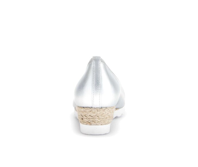 Gabor Keilpumps Silber - Effektleder