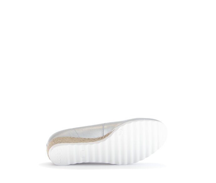 Gabor Keilpumps Silber - Effektleder