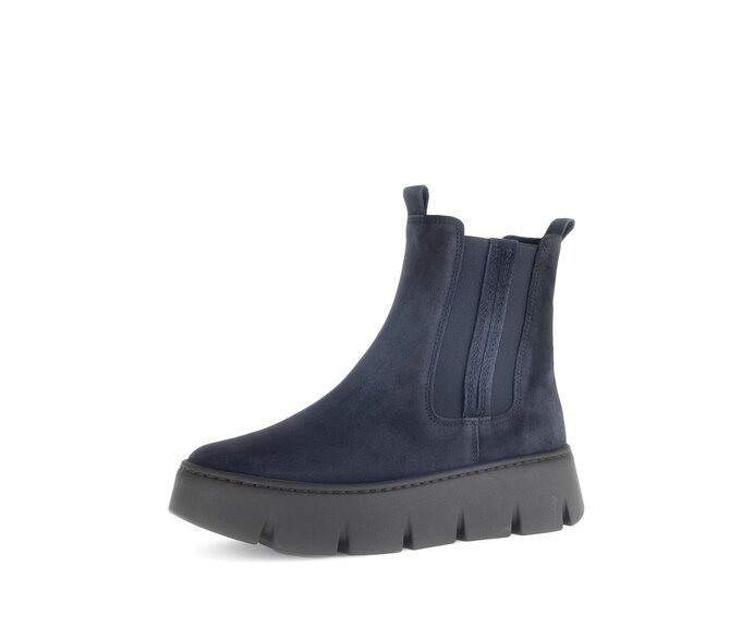 Gabor Chelsea Boot Blau - Rauleder