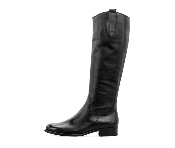 Gabor Eleganter Stiefel Schwarz - Glattleder