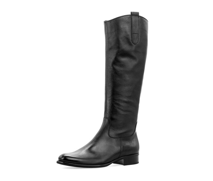 Gabor Eleganter Stiefel Schwarz - Glattleder