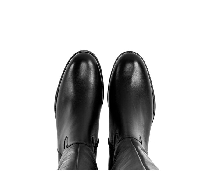 Gabor Eleganter Stiefel Schwarz - Glattleder