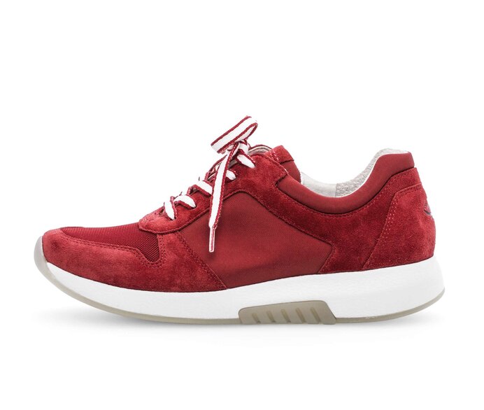 Gabor Sneaker Low Rot - Materialmix Leder/Lederimitat