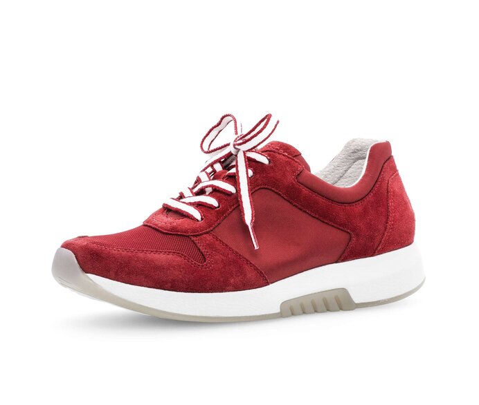 Gabor Sneaker Low Rot - Materialmix Leder/Lederimitat
