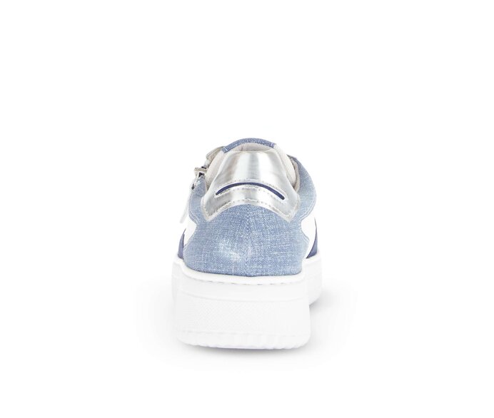 Gabor Sneaker Low Blau - Materialmix Leder