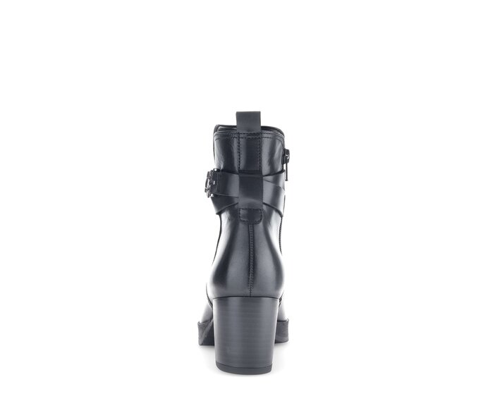 Gabor Plateau Stiefelette Schwarz - Glattleder