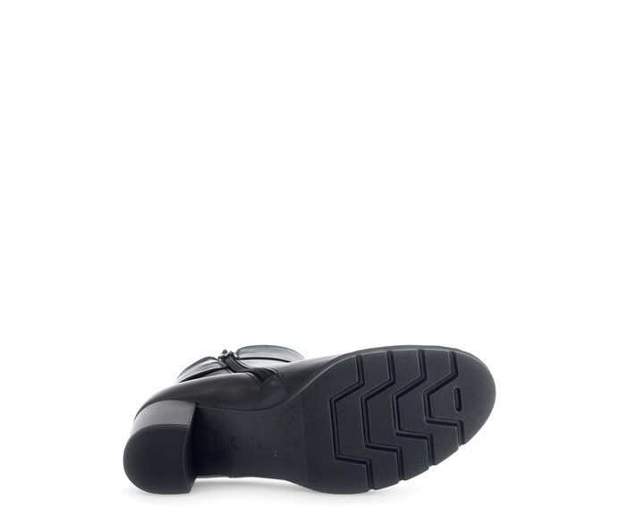 Gabor Plateau Stiefelette Schwarz - Glattleder