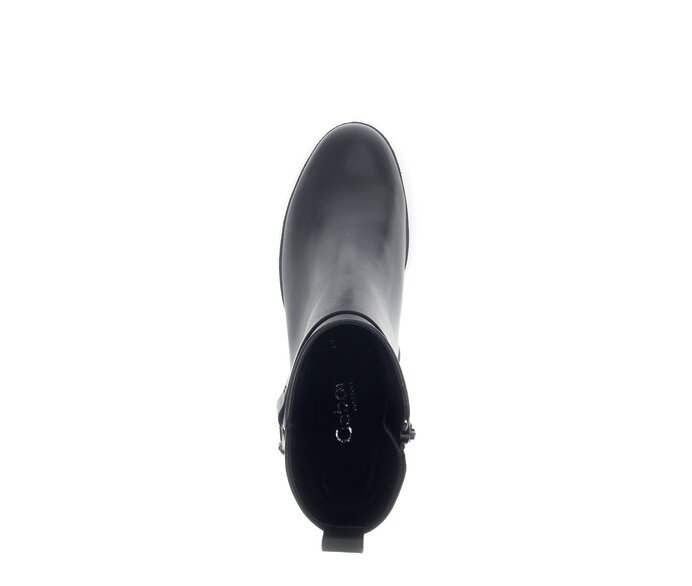 Gabor Plateau Stiefelette Schwarz - Glattleder