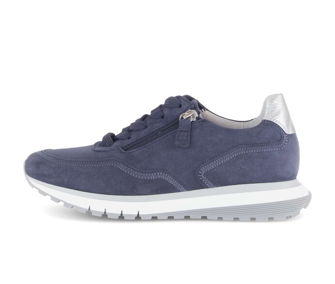Gabor Sneaker Low Blau - Rauleder