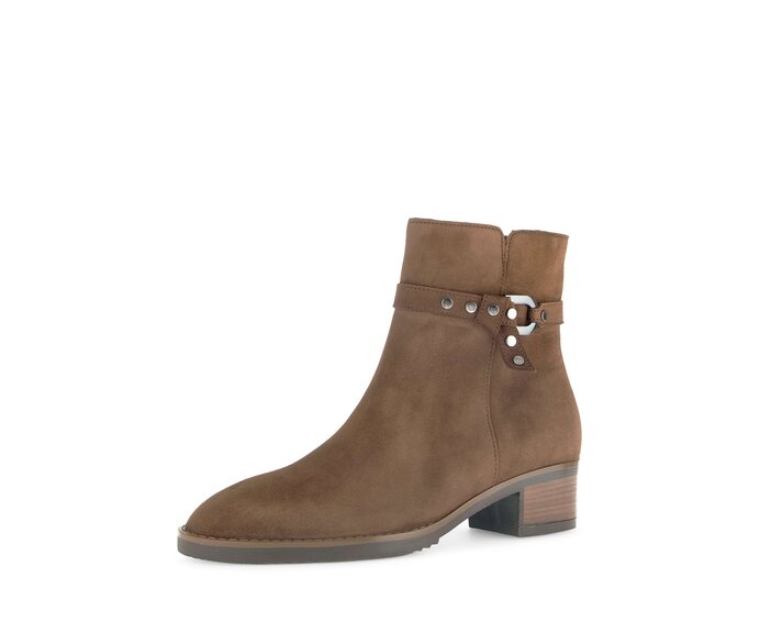 Gabor Elegante Stiefelette Braun - Rauleder