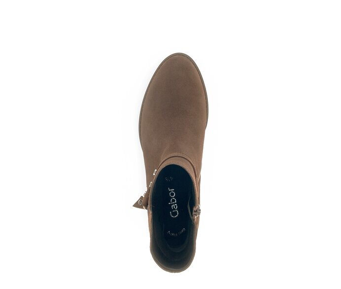 Gabor Elegante Stiefelette Braun - Rauleder