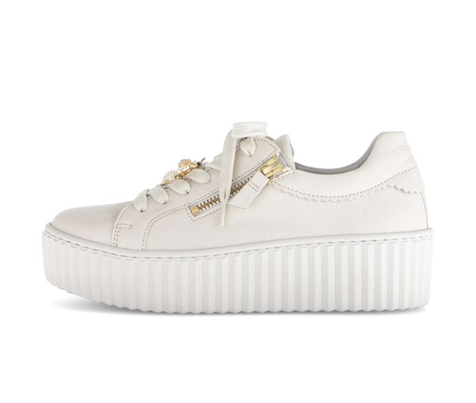 Gabor Sneaker Low Beige - Glattleder