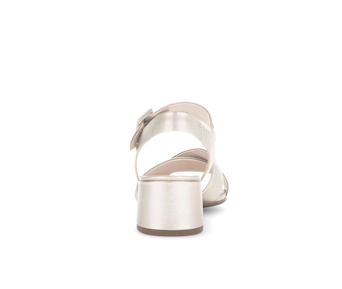 Gabor Riemchensandale Gold - Effektleder