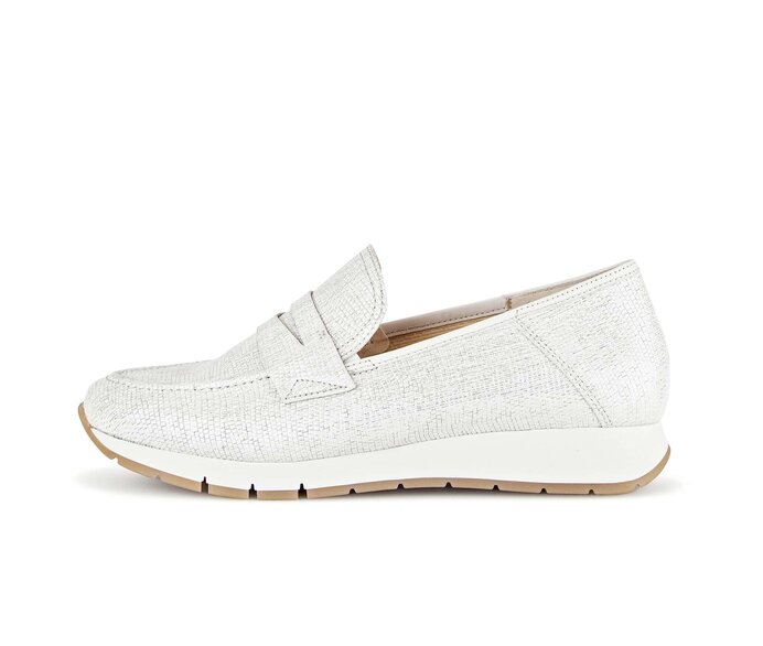 Gabor Slipper Gold - Leder Reptiloptik