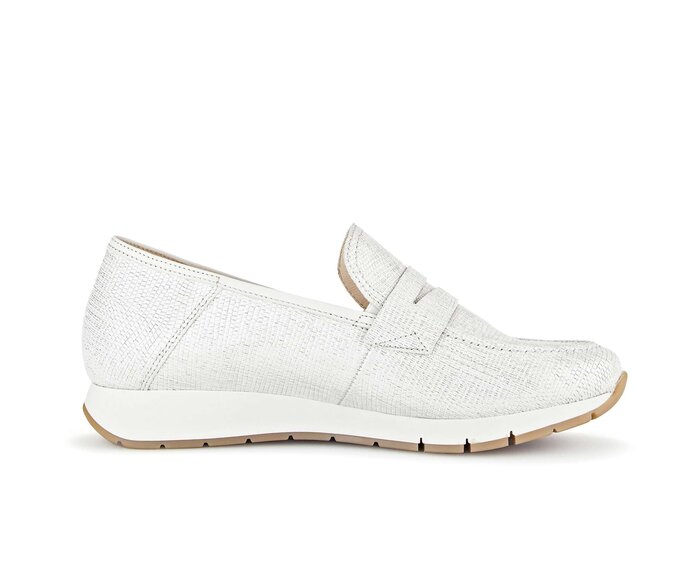 Gabor Slipper Gold - Leder Reptiloptik