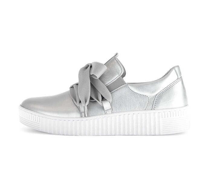Gabor Sneaker Low Silber - Effektleder