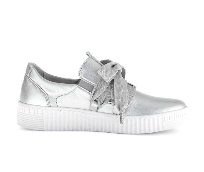 Gabor Sneaker Low Silber - Effektleder