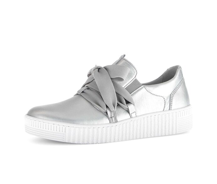 Gabor Sneaker Low Silber - Effektleder