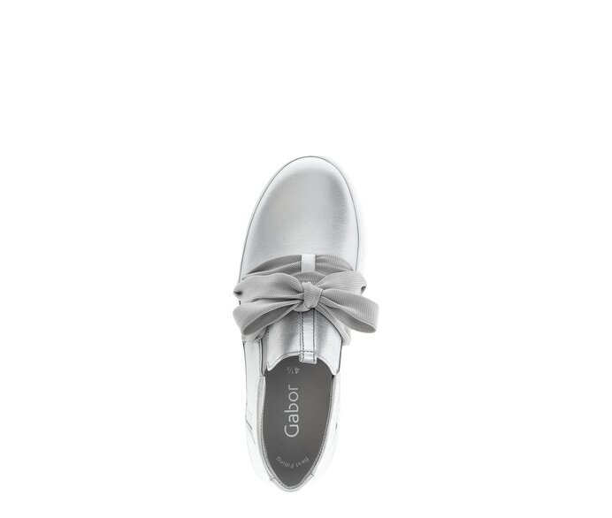 Gabor Sneaker Low Silber - Effektleder