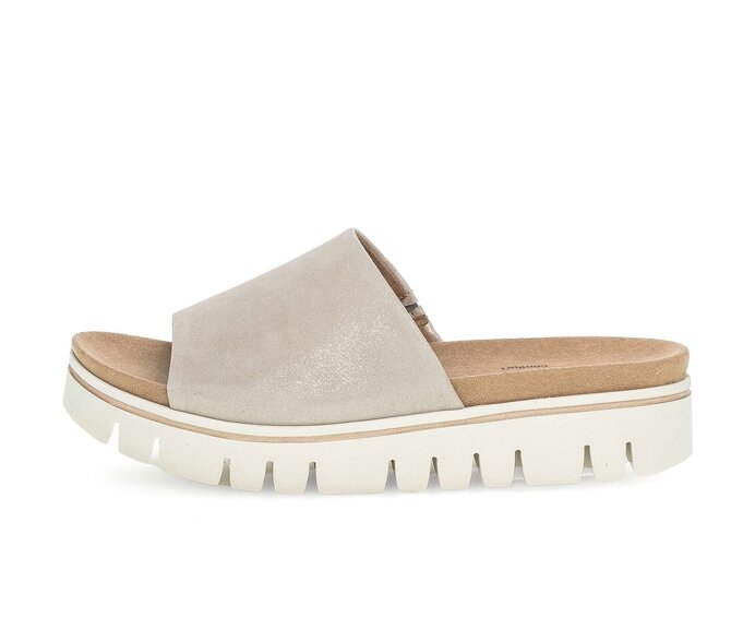 Gabor Pantolette Beige - Effektleder