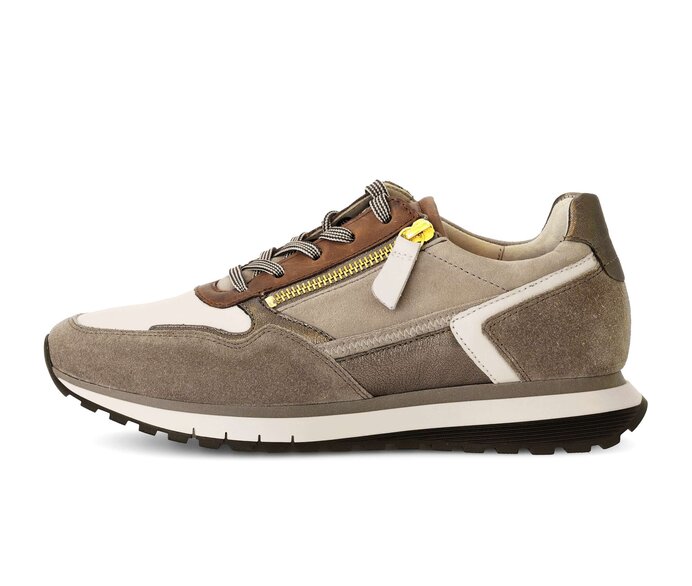 Gabor Sneaker Low Braun - Materialmix Leder