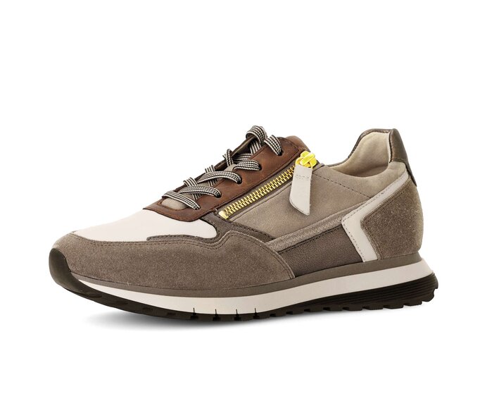 Gabor Sneaker Low Braun - Materialmix Leder